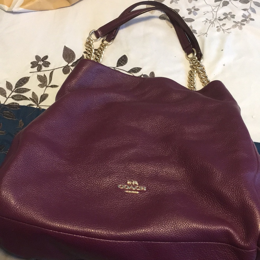 Coach Edie Shoulder Bag in Pebbled Leather